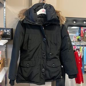 Womens Canada Goose Coat Size Small Fur Trim